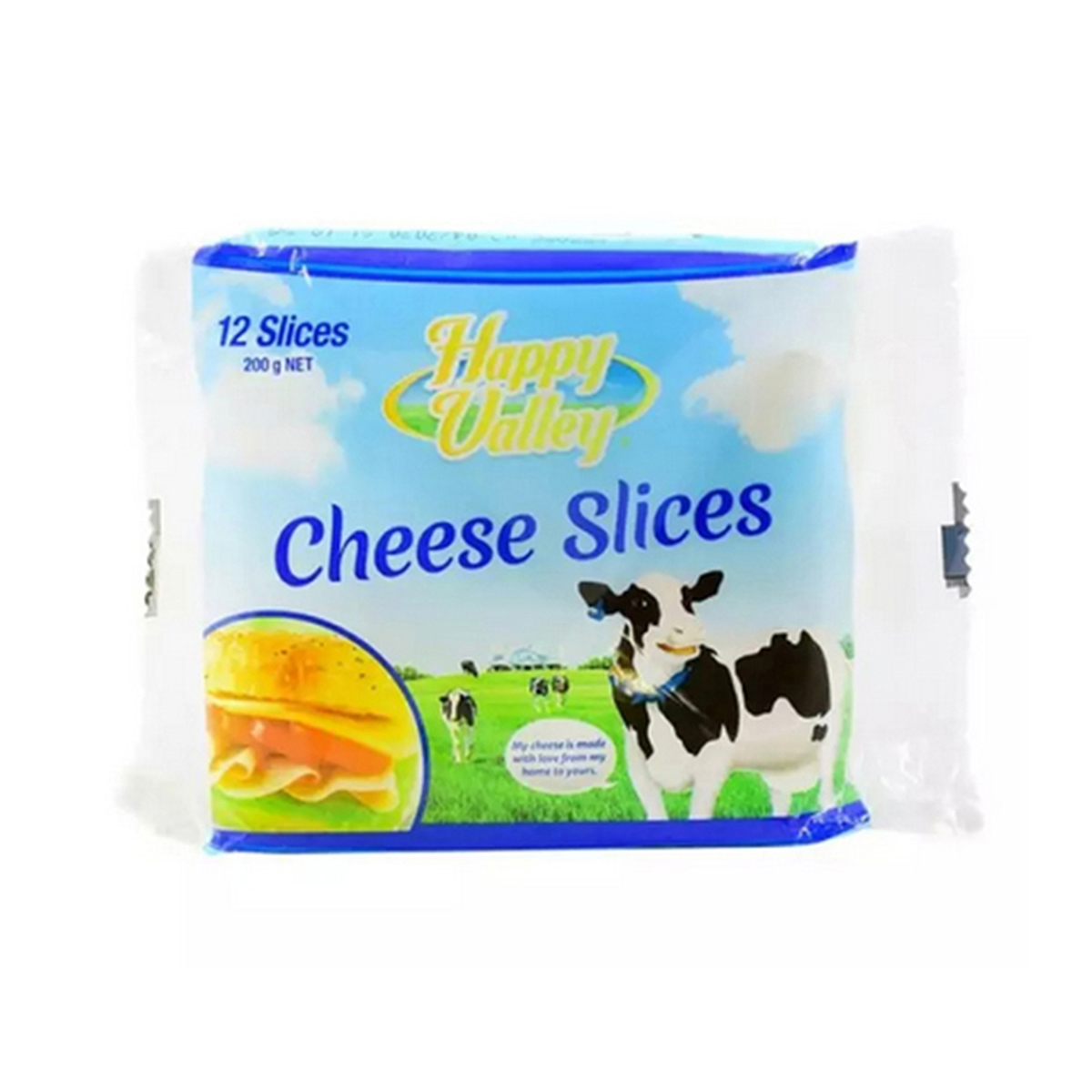 Picture of Happy Valley  Slices Cheese  12 slices 200 gm