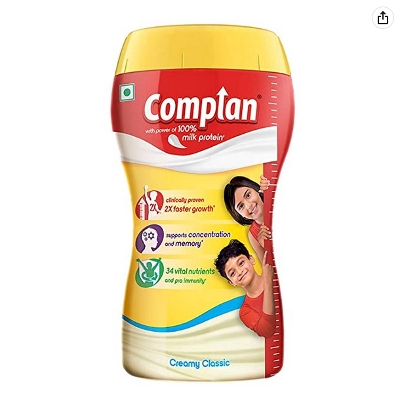 Picture of Complan Milk Protien New Royale Chocolate Flavour 500G Jar