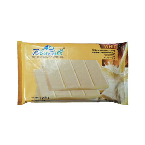 Picture of Bluebell Premium Compound Chocolate Bar (White)  -1kg