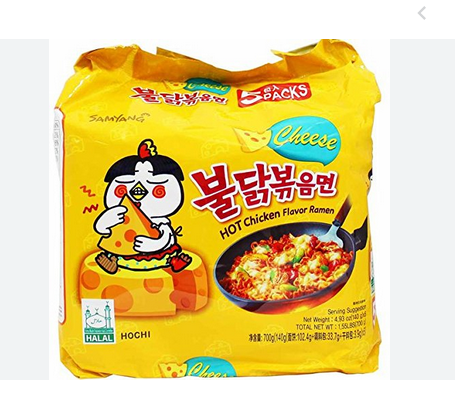 Picture of Cheese Hot Chicken Flavor Ramen Family Pack 700gm