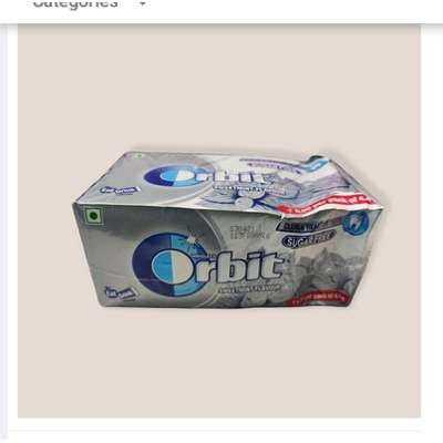 Picture of Orbit Chewinggmum Sweet Mint Flavor 1 box= 32 Packet = 140gm