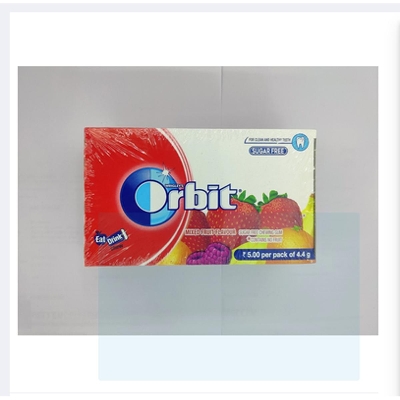 Picture of Orbit Chewing Gum Mixed Fruit Flavor Sugar Free -1 Box= 32 Packet = 140gm