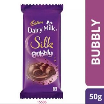 Picture of Cadbury Dairy Milk Silk Bubbly Chocolate Bar - 50 gm