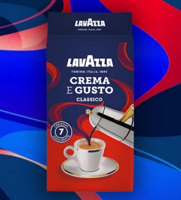 Picture of Lavazza Crema E Gusto Ground Coffee Blend, Espresso Dark Roast Authentic Italian, Blended And Roasted in Italy 250g