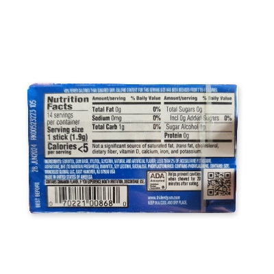 Picture of Trident Original Flavor (Sugar Free) Gum - 14 Sticks
