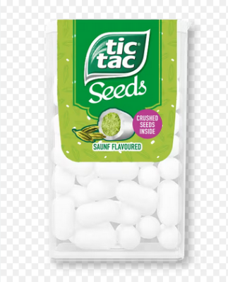 Picture of Tic Tac Mouth Freshener 4 Flavours in 1 Pack - 6 x Mint, 6 x Red Apple, 46x Orange, 6 x SEEDS ELAICHI & GINGER(1pcs  7.2, gms)  =24pcs box