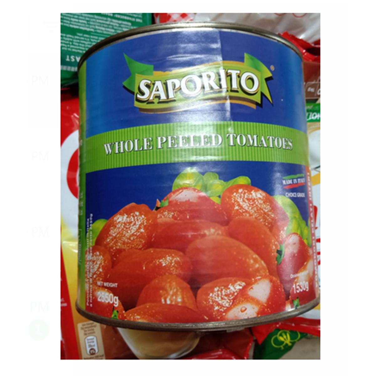Picture of Saporito Whole Peeled Tomatos Can 2550gm