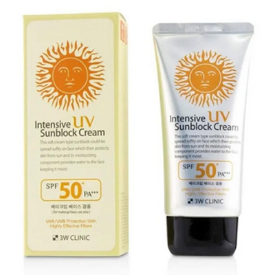 Picture of 3W Clinic Intensive UV Sunblock Cream SPF50+ PA+++ 70ml