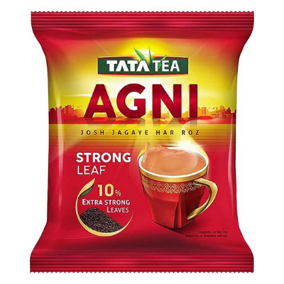 Picture of Tata Tea Agni Strong chai With 10% Extra Strong Leaves Black Tea  250g