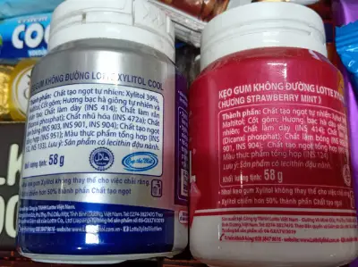 Picture of Pack Of 2 Lotte XYLITOL Sugar Free Chewing Gum 58g*2