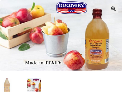 Picture of Organic Apple Cider Vinegar With The Mother -1000ml