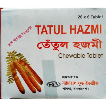 Picture of Tasty Tetul Hazmi - 1Box (20x6=120Tablet)