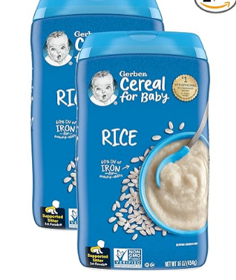 Picture of Gerber Cereal  Foods Rice -454g