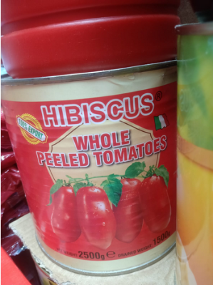 Picture of Hibiscus Whole Peeled Tomatoes 2500g