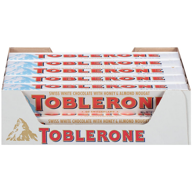 Picture of Toblerone White Chocolate, 100g Bars (Pack of 20) uk