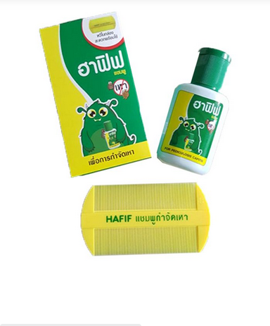 Picture of HAFIF Pediculosis Treatment (Anti Lice) Shampoo with Comb – 50 ml, Thailand