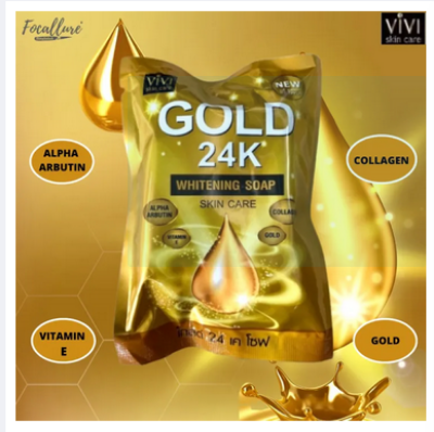 Picture of Vivi skin care Gold 24k whitening soap- 80gm