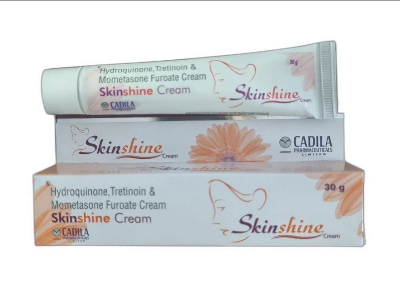 Picture of 30 gm,Cadila Skinshine Hydroquinone Tretinoin Mometasone Furoate Cream, For Personal,