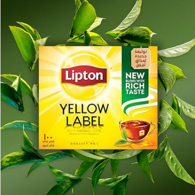 Picture of Lipton Yellow Label Black Tea 100 Tea Bags (Uae)