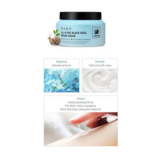 Picture of Dabo All In One Black Snail Repair Cream 100gm