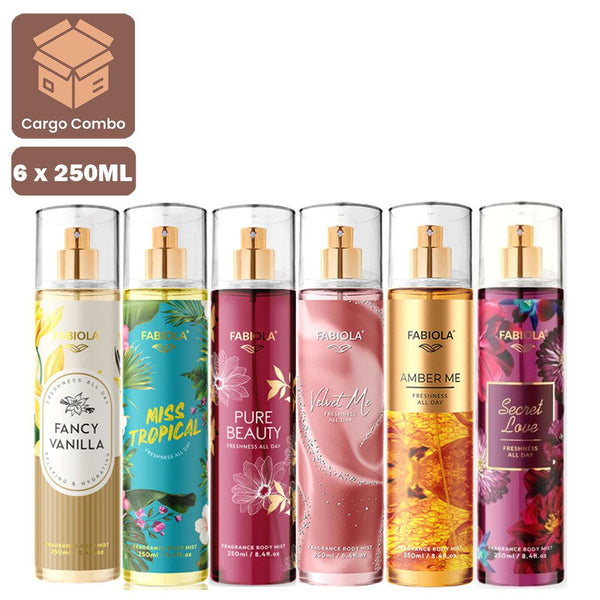 Picture of 1pcs -Random Flavor Fabiola Velvet Me Fragrance Body Mist 250ml