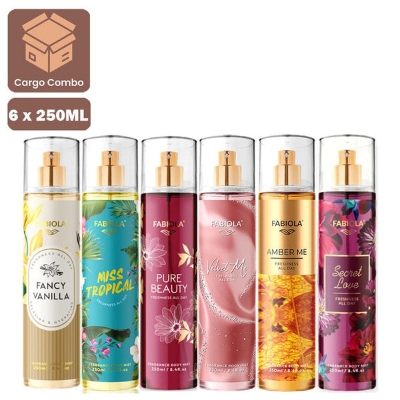 Picture of 1pcs -Random Flavor Fabiola Velvet Me Fragrance Body Mist 250ml