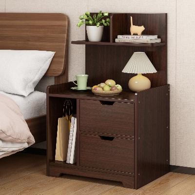 Picture of Meraj Furniture Bed Side Table 30H 20L 12W Inches  With Design Locker Drawer HM48