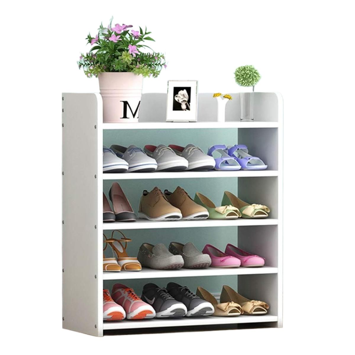 Picture of  Meraj Furniture  Shoe Rack Wooden Shoe Rack Laminate Vintage Texture Environmentally Friendly Particle Board Thickened Panel for Porch Balcony Living Room