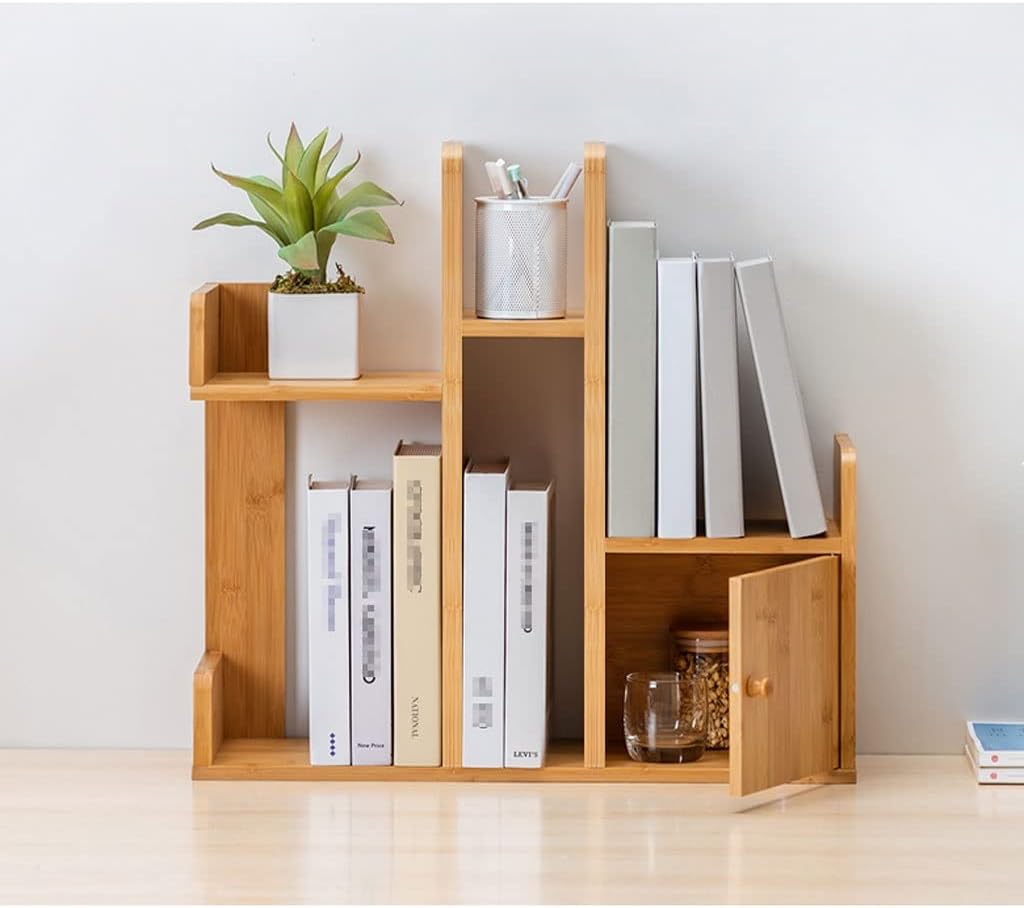 Picture of  Meraj Furniture  DLANDZ Standing Bookshelf Desktop Bookshelf Desktop Bookcase Desktop Book Display Shelf Rack for Office Home Multi-Functional