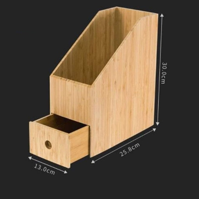 Picture of  Meraj Furniture  Desktop Shelf Solid Wood Student Desk Bookshelf Office Supplies Desktop Storage Box Living Room Bay Window Finishing Storage Box Cabinets, Racks & Shelves (Color : Brown, Size : 1325.830cm)