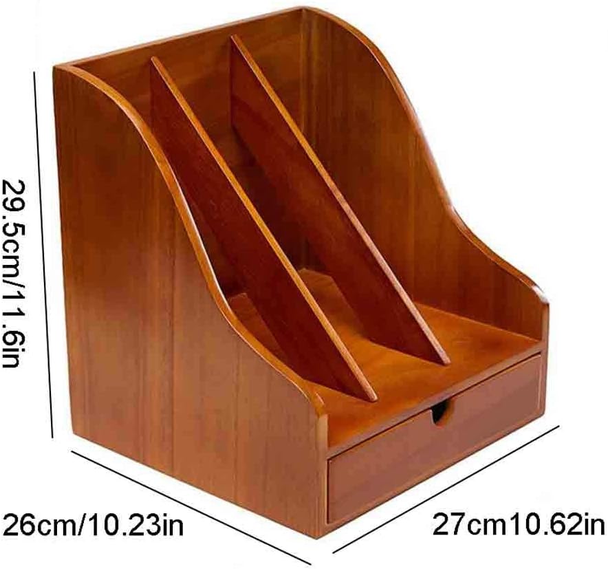 Picture of  Meraj Furniture  Standing Bookshelf Wooden Desk Storage Box Use Drawer and Bookshelf Suitable for Home Office Desktop Storage Box  Multi-Functional