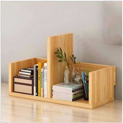 Picture of  Meraj Furniture  Book Rack Bookcase Desktop Bookshelf Multi- Layer Open Bookshelf, Desk Storage Organizer Display Shelf