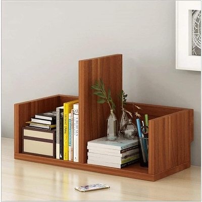 Picture of  Meraj Furniture  Book Rack Bookcase Desktop Bookshelf Multi- Layer Open Bookshelf, Desk Storage Organizer Display Shelf