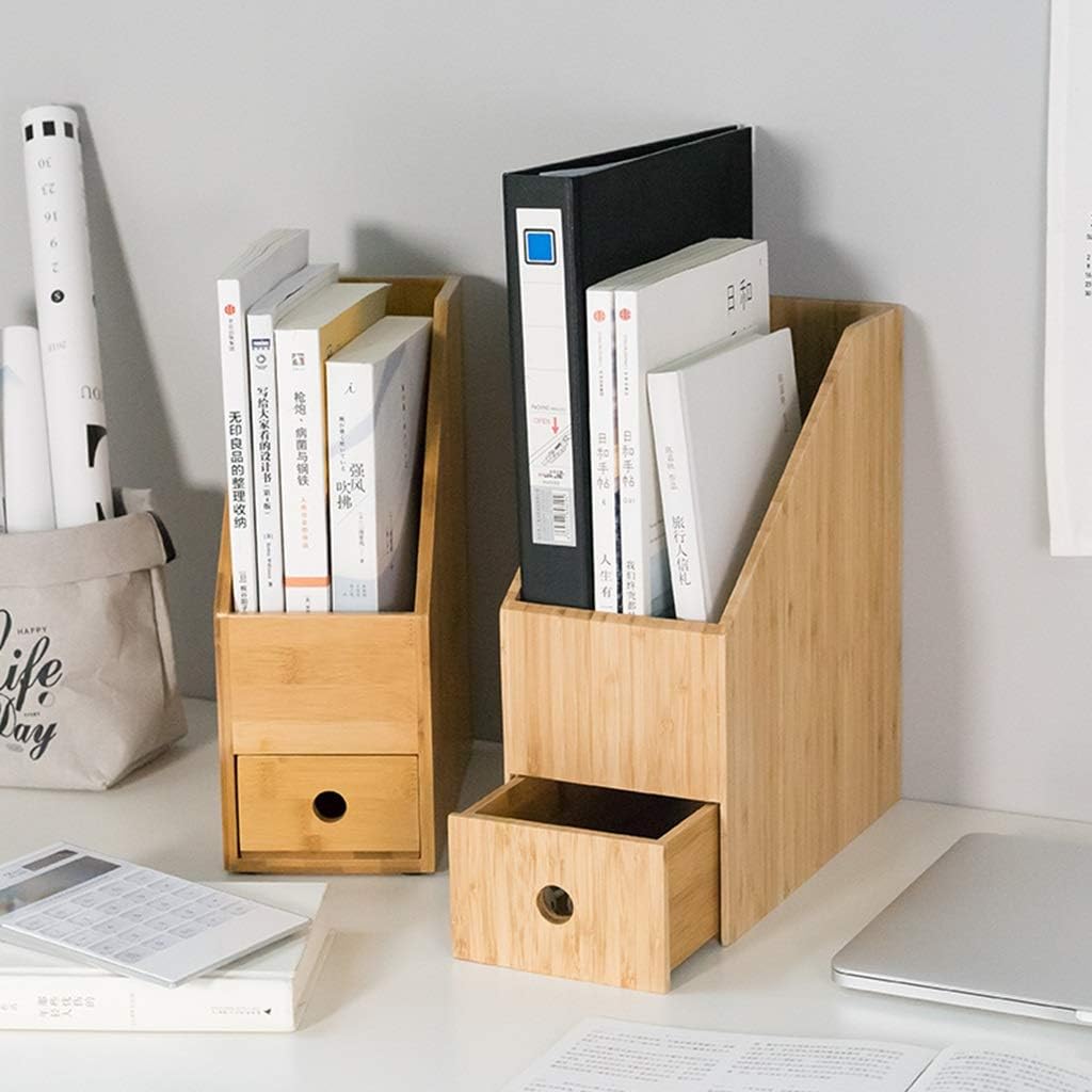 Picture of  Meraj Furniture  Desk Bookshelf Office Supplies Desktop Storage Box Desktop Shelf Solid Wood Student Living Room Bay Window Finishing Storage Box Cabinets, Racks & Shelves (Color : Brown, Size : 1325.830cm)