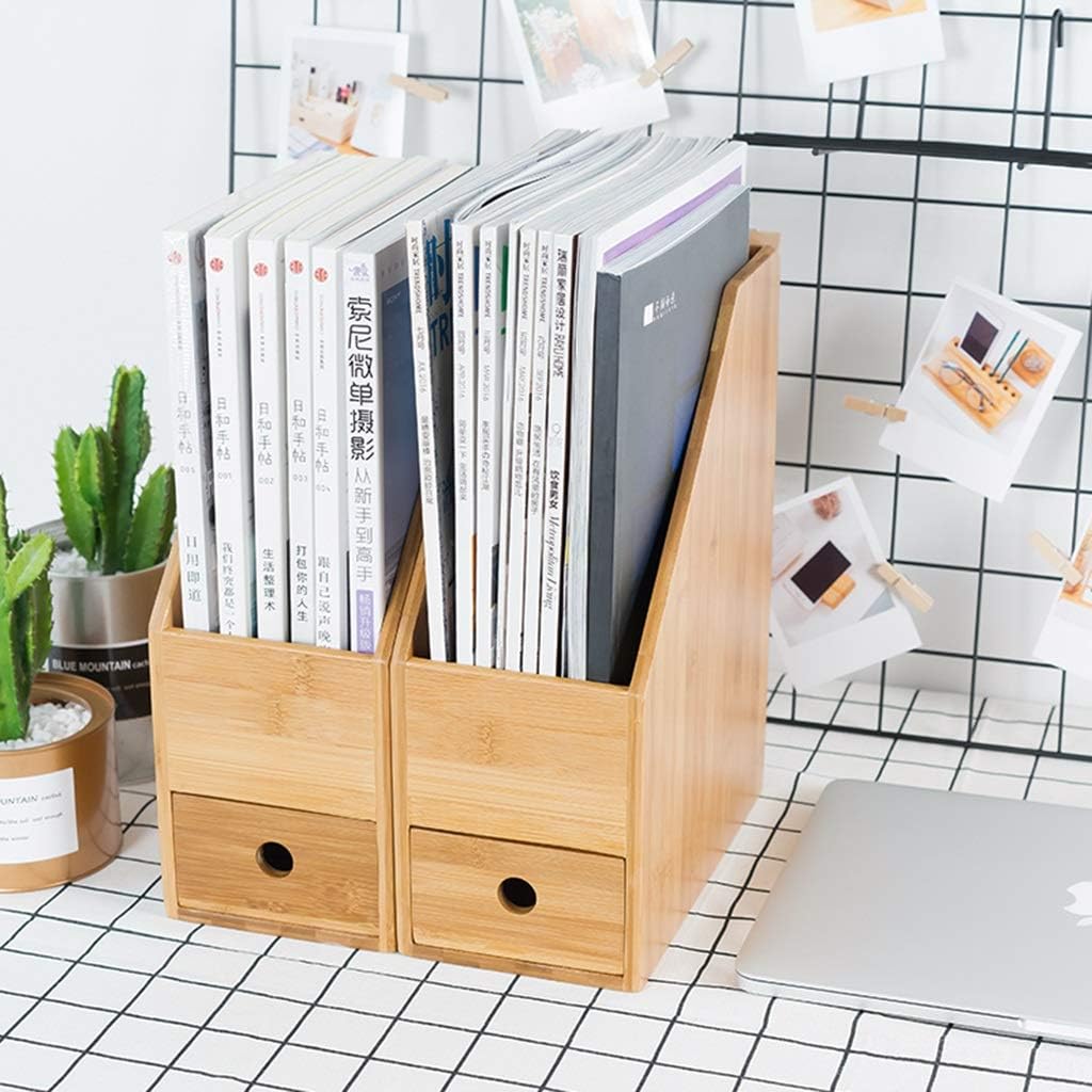 Picture of  Meraj Furniture  Desk Bookshelf Office Supplies Desktop Storage Box Desktop Shelf Solid Wood Student Living Room Bay Window Finishing Storage Box Cabinets, Racks & Shelves (Color : Brown, Size : 1325.830cm)