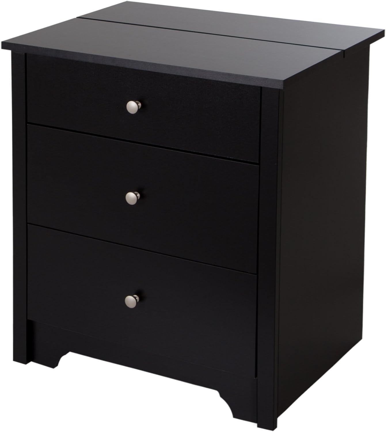 Picture of  Meraj Furniture  3 Drawers Bed Side Table, South Shore Vito Nightstand Table 14"D x 18"W x 26"H