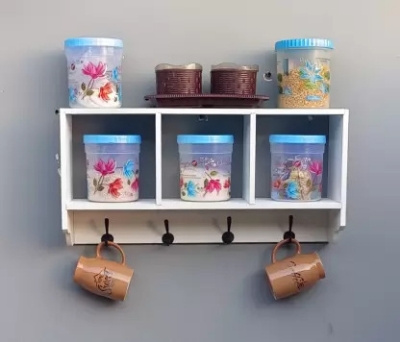 Picture of  Meraj Furniture  Kitchen  Organizer/ Kitchen Storage Shelf/Wall Decor Items for Kitchen Room/Display Wall Shelf for Home/Kitchen Wall Decoration/Decor Items/House Decoration