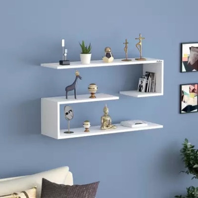 Picture of  Meraj Furniture  ANIKAA Wall Shelf/ Floating Wall Shelves/ Book Shelf Particle Board Wall Shelf  (Number of Shelves - 2)