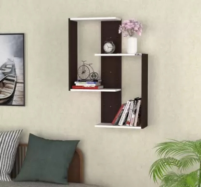 Picture of  Meraj Furniture Alina Particle Board Wall Shelf, Display shelf, Book shelf  (Number of Shelves - 4)