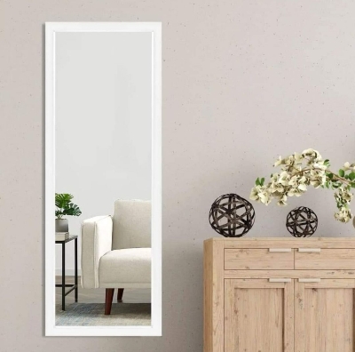 Picture of  Meraj Furniture  48"x18" Natural Full Length Mirror Floor Mirror Wall Mounted Mirror Hanging Horizontally Vertically Modern Bedroom Mirror Dressing Mirror