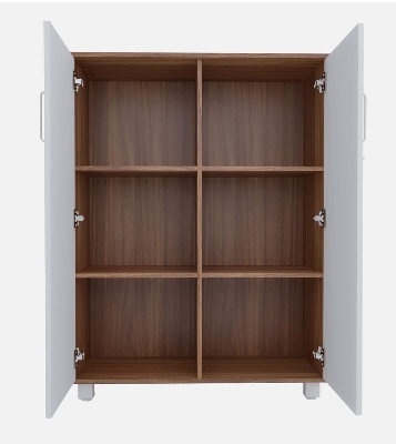 Picture of  Meraj Furniture Engineering wood 2 Door Multipurpose Cabinet/Bookshelf/Organiser/Cupboard/Almira/Side Cabinet/Book Cabinet/ Home Decor/ Furniture