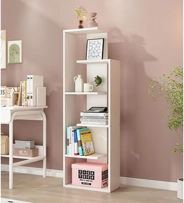 Picture of  Meraj Furniture Tree-Shaped Bookcase with Storage Shelves, Bookshelf Ladder, Rounded Corners, Display Storage Shelves Rack for Living Room Furniture