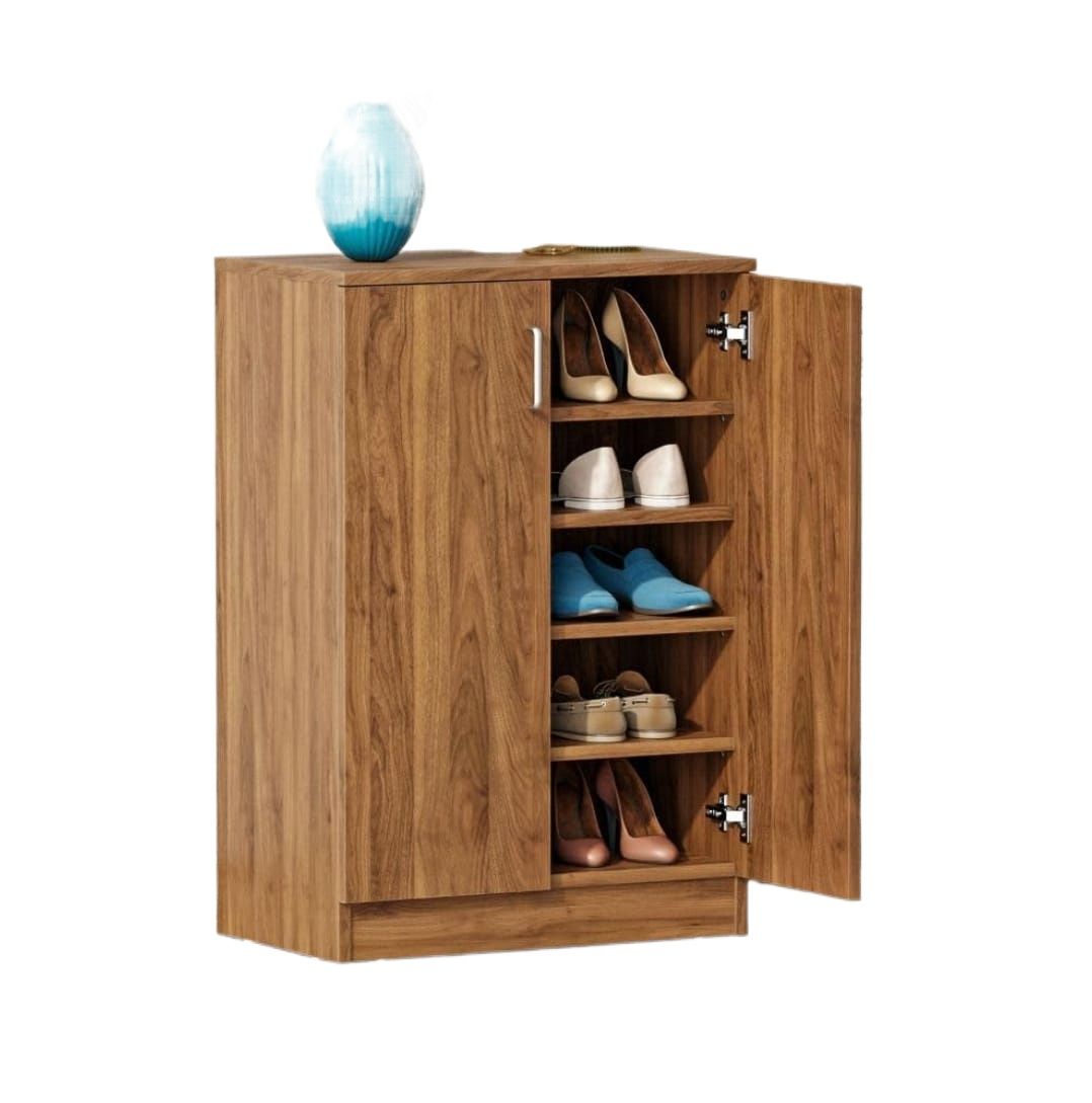 Picture of  Meraj Furniture Shoe Rack for Home | 1 Year Warranty | Shoe Rack, Engineered Wood 5 Shelves, Shoe Rack for Home Wooden, Shoe Cabinet for Home, Shoe Rack for Home Wooden with Door -
