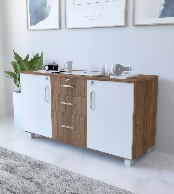 Picture of  Meraj Furniture 2 Door Multipurpose Cabinet/Bookshelf/Organiser/Cupboard/Almari/Wardrobe for Home/Kitchen/Office/Living Room