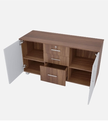 Picture of  Meraj Furniture 2 Door Multipurpose Cabinet/Bookshelf/Organiser/Cupboard/Almari/Wardrobe for Home/Kitchen/Office/Living Room