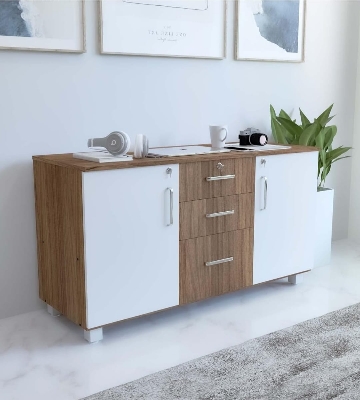 Picture of  Meraj Furniture 2 Door Multipurpose Cabinet/Bookshelf/Organiser/Cupboard/Almari/Wardrobe for Home/Kitchen/Office/Living Room