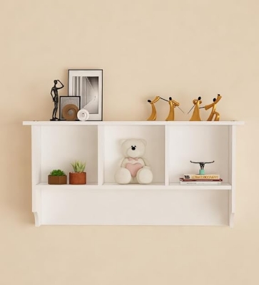 Picture of Meraj Furniture Engineered Wood Wall Decor Floating Shelf Display Rack Decorative Hall Décor for Living Room Home Furniture
