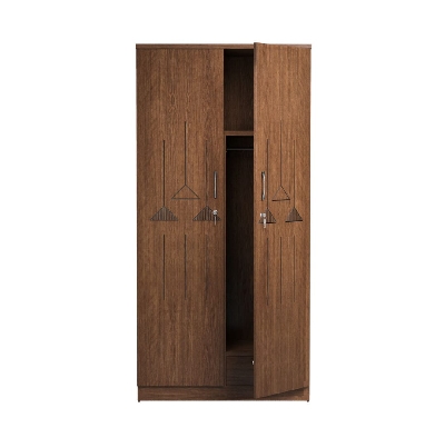 Picture of Meraj Furniture Nifty Niche - Modern 2 Doors Almirah CNC Design with Inner Storage Shelves by Meraj Furniture & Decor - Modern and Trendy