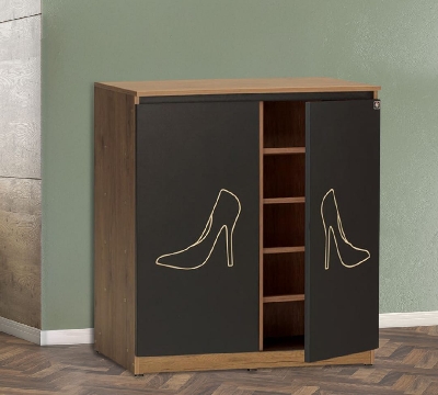 Picture of  Meraj Furniture Modern Home CNC Design Shoe Cabinet/ Shoe Storage Rack, Shoe Organizer for Entryway, Bedroom, Living Room, Apartment