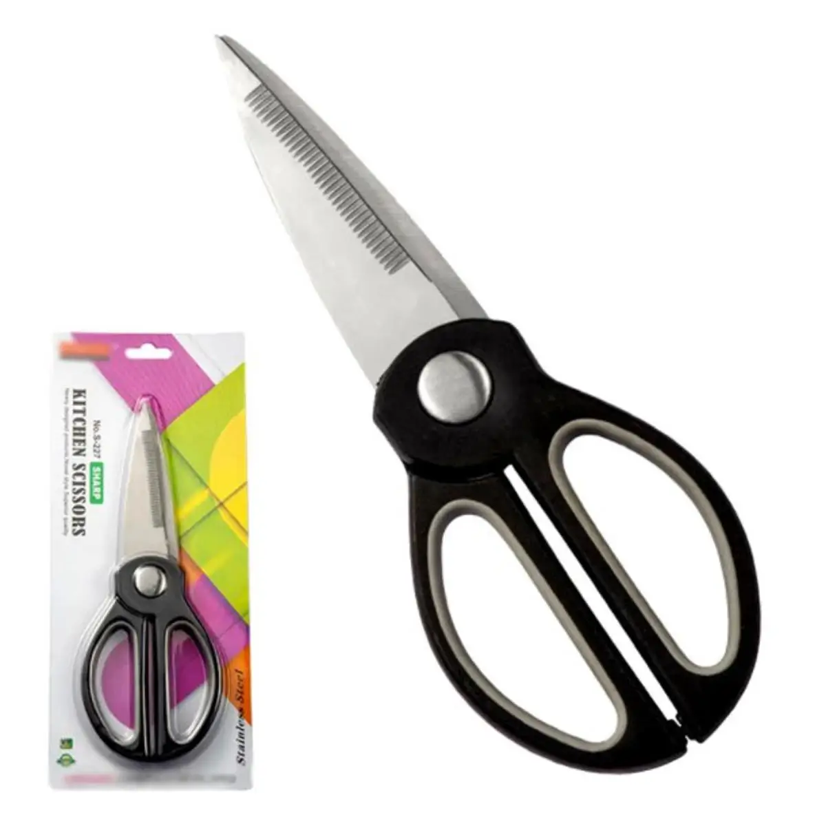 Picture of Heavy-Duty Stainless Steel Kitchen Scissors - Versatile Scissors For Cutting Fish Chicken And Various Household Items